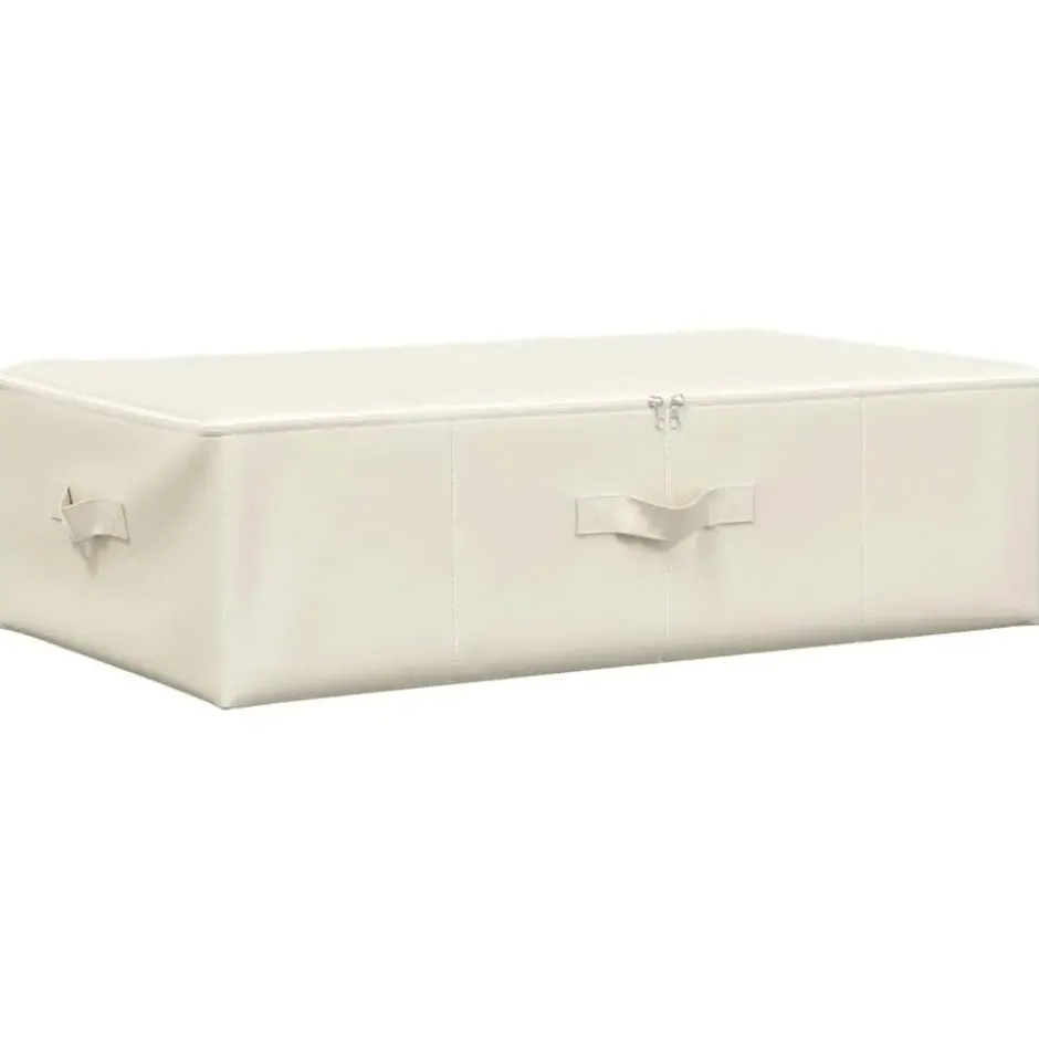 vidaXL - Opbergbox Opbergboxen - Crème - Stof