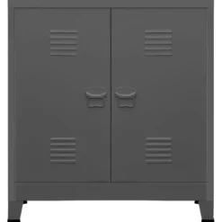 vidaXL - Opbergkast - Antraciet - Staal