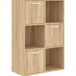 vidaXL - Opbergkast - Bruin - Bewerkt hout