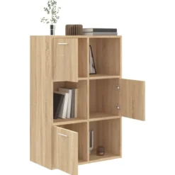 vidaXL - Opbergkast - Bruin - Bewerkt hout