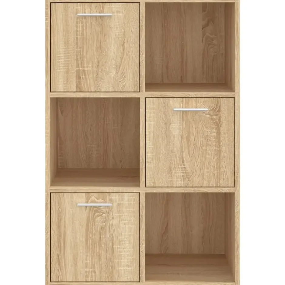 vidaXL - Opbergkast - Bruin - Bewerkt hout