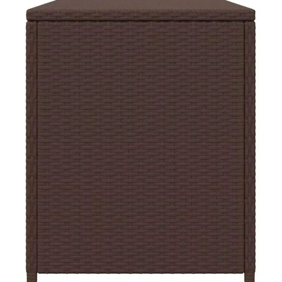 vidaXL - Opbergkist - Bruin - Poly rattan