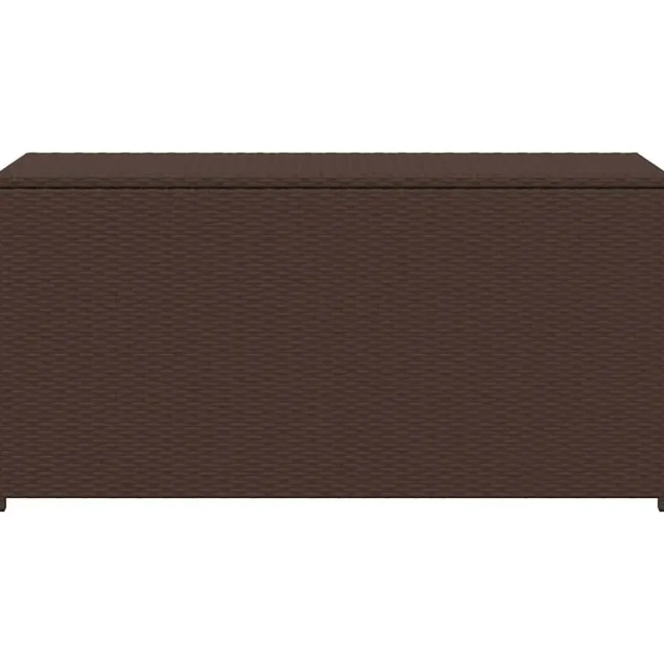 vidaXL - Opbergkist - Bruin - Poly rattan