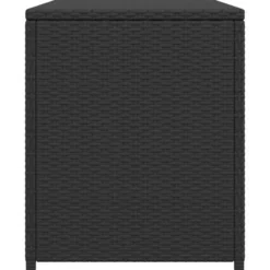 vidaXL - Opbergkist - Zwart - Poly rattan