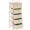 vidaXL - Opbergmeubel - Beige - Hout