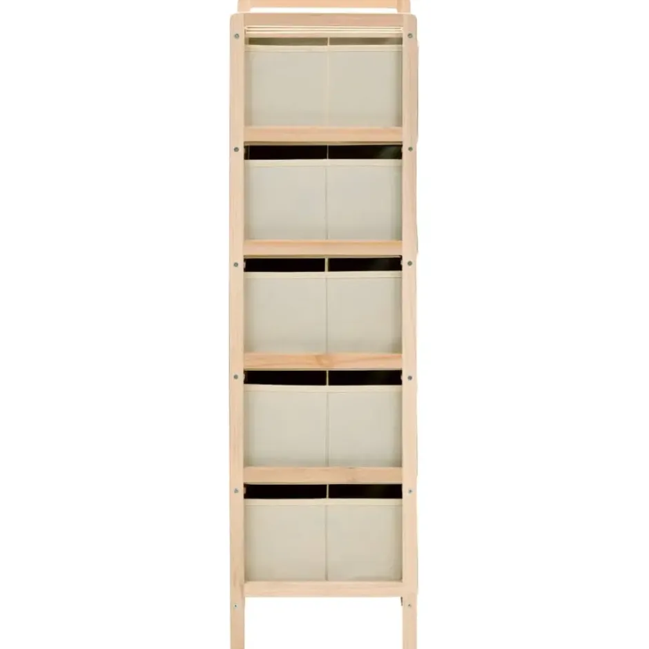 vidaXL - Opbergmeubel - Beige - Hout