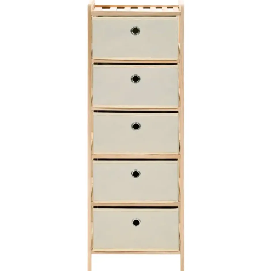 vidaXL - Opbergmeubel - Beige - Hout