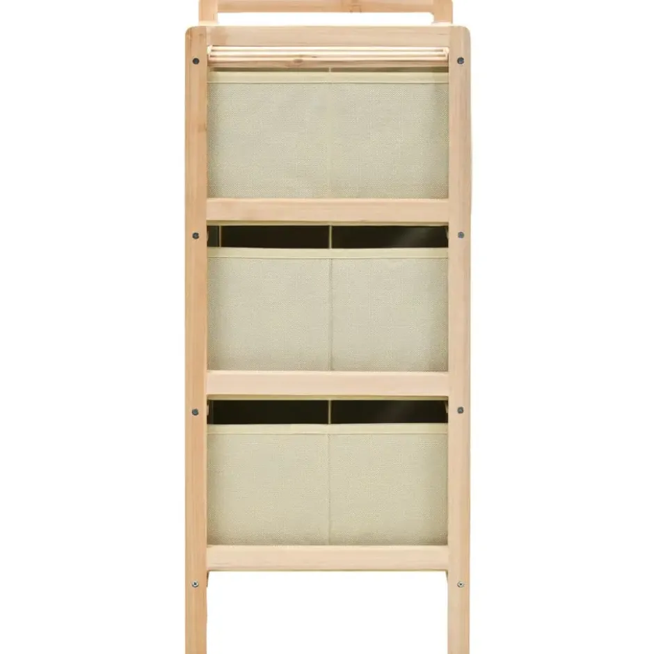 vidaXL - Opbergmeubel - Beige - Hout