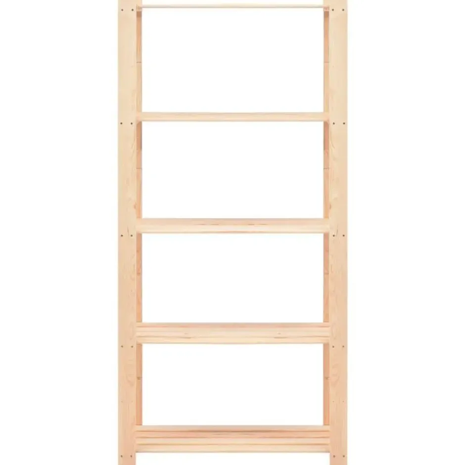 vidaXL - Opbergrekken 5-laags 2 st 80x38x170 cm grenenhout 250 kg
