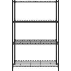 vidaXL - Opbergrek 4-laags 200 kg 90x35x137 cm zwart