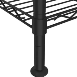 vidaXL - Opbergrek 4-laags 200 kg 90x35x137 cm zwart