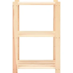 vidaXL - Opbergrek 3-laags 60x38x90 cm massief grenenhout 150 kg