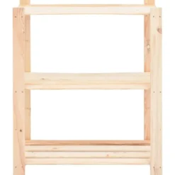 vidaXL - Opbergrek 3-laags 80x38x90 cm massief grenenhout 150 kg