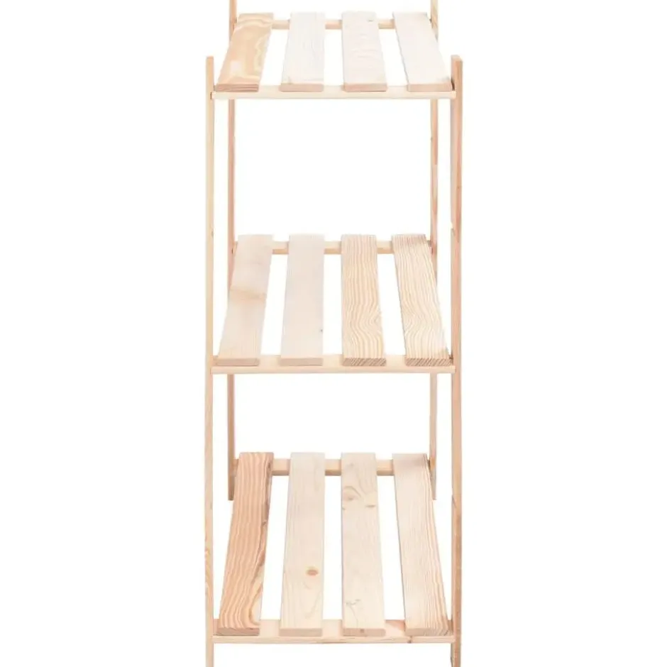 vidaXL - Opbergrek 3-laags 80x38x90 cm massief grenenhout 150 kg