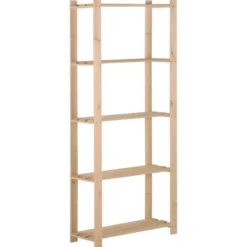 vidaXL - Opbergrek 5-laags 80x28,5x170 cm massief grenenhout