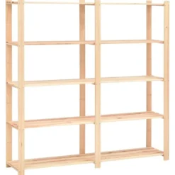 vidaXL - Opbergrek 5-laags 170x38x170 cm massief grenenhout 500 kg