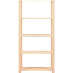 vidaXL - Opbergrek 5-laags 80x38x170 cm massief grenenhout 250 kg