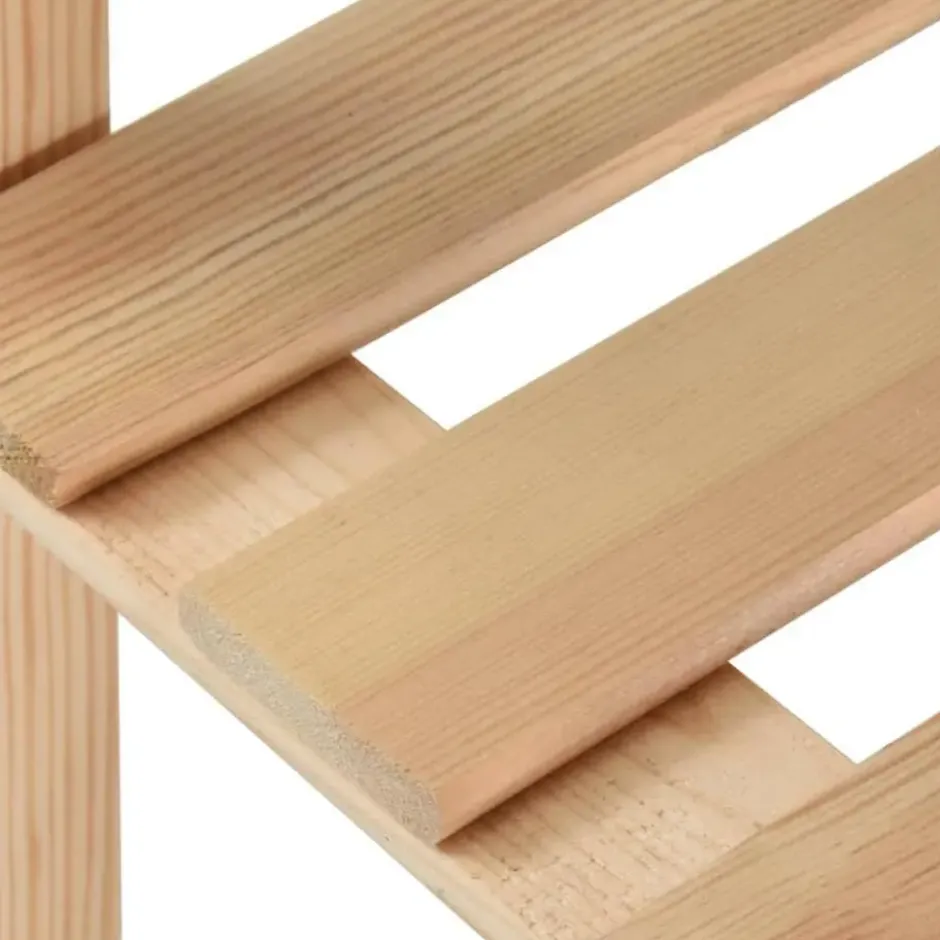 vidaXL - Opbergrek 5-laags 170x28,5x170 cm massief grenenhout