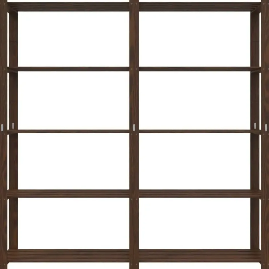 vidaXL - Opbergrek 5-laags 170x38x170 cm massief grenenhout bruin opbergmeubel