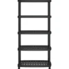vidaXL - Opbergrek 5-laags 93,5x45,5x194,5 cm polypropeen zwart keukenrek