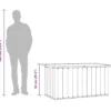 vidaXL - Opslagkist - Antraciet - Staal