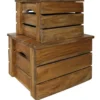 vidaXL - Opslagkrat - Bruin - Hout