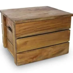 vidaXL - Opslagkrat - Bruin - Hout