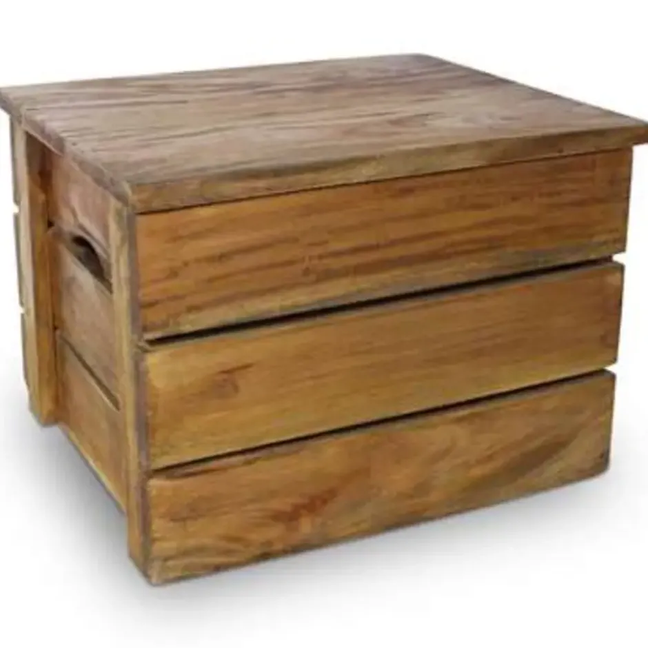 vidaXL - Opslagkrat - Bruin - Hout