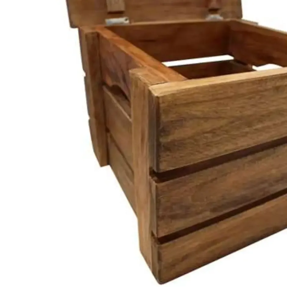 vidaXL - Opslagkrat - Bruin - Hout