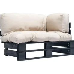 vidaXL - Pallet Bank - Beige - Geïmpregneerd grenenhout