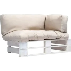 vidaXL - Pallet Bank - Beige - Geïmpregneerd grenenhout