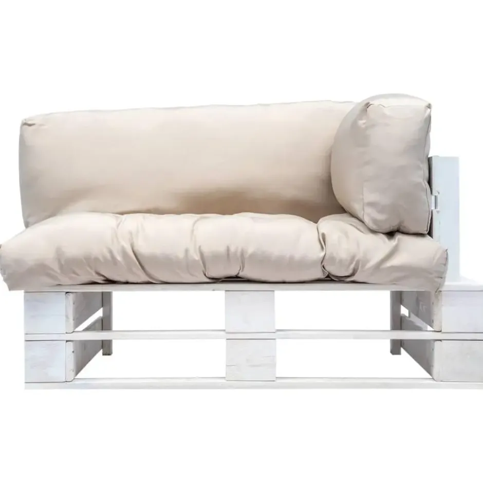 vidaXL - Pallet Bank - Beige - Geïmpregneerd grenenhout