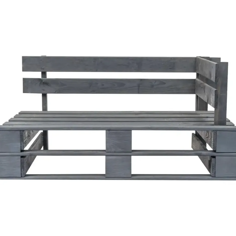 vidaXL - Pallet Bank - Beige - Geïmpregneerd grenenhout