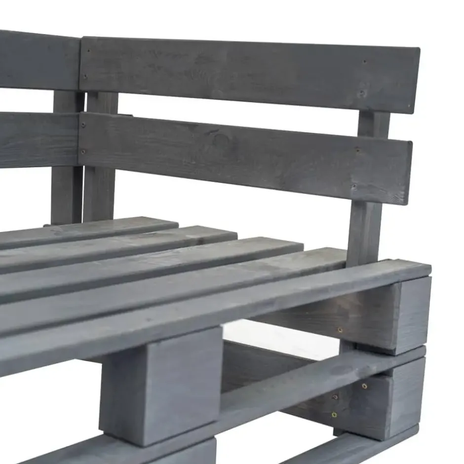 vidaXL - Pallet Bank - Beige - Geïmpregneerd grenenhout