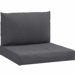 vidaXL - Palletkussen - Antraciet - Stof