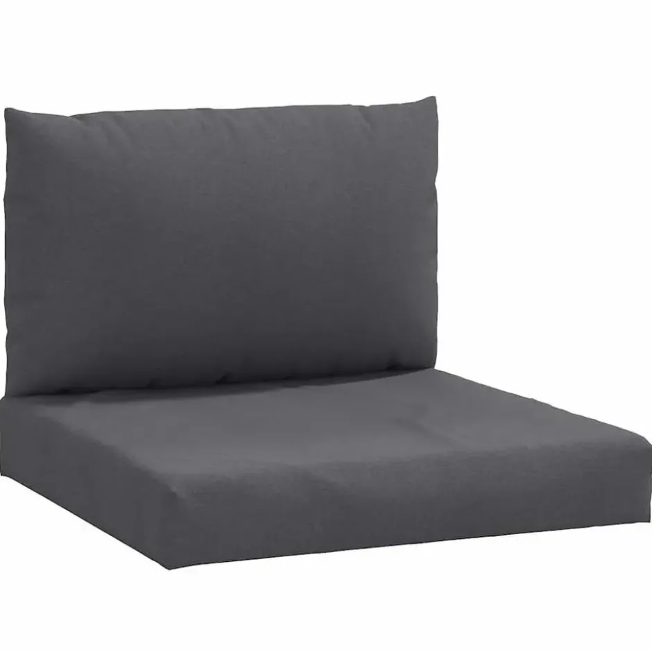 vidaXL - Palletkussen - Antraciet - Stof