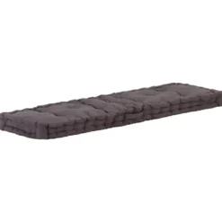 vidaXL - Palletkussen - Antraciet - Katoen