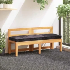 vidaXL - Palletkussen - Antraciet - Katoen