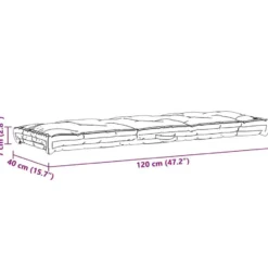 vidaXL - Palletkussen - Beige - Katoen