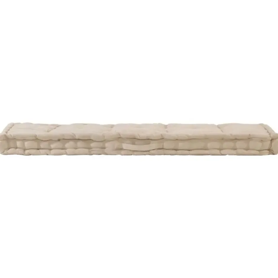 vidaXL - Palletkussen - Beige - Katoen