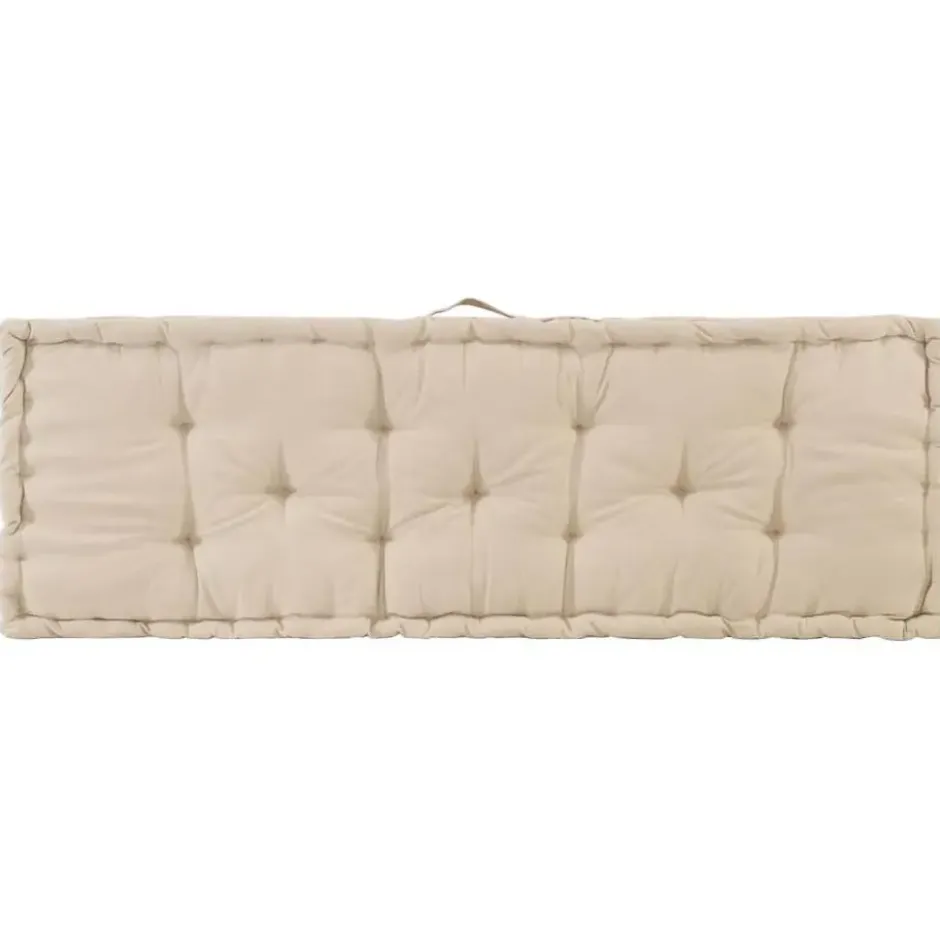 vidaXL - Palletkussen - Beige - Katoen