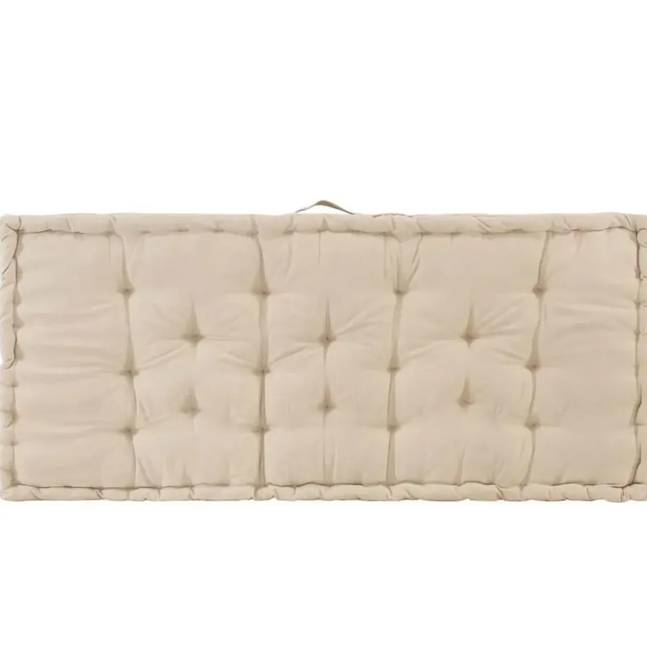 vidaXL - Palletkussen - Beige - Katoen
