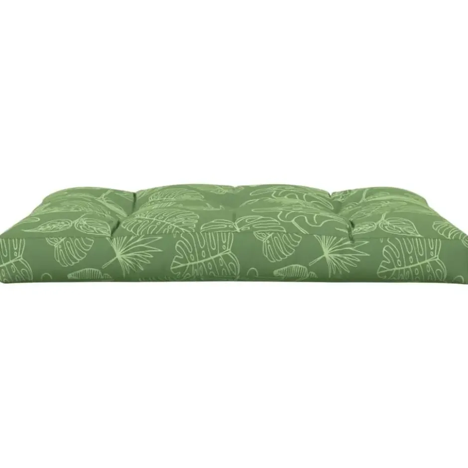 vidaXL - Palletkussen - Groen - Stof - 120 x 80 x 12 cm