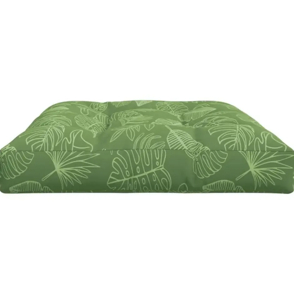 vidaXL - Palletkussen - Groen - Stof - 120 x 80 x 12 cm