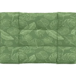 vidaXL - Palletkussen - Groen - Stof - 120 x 80 x 12 cm