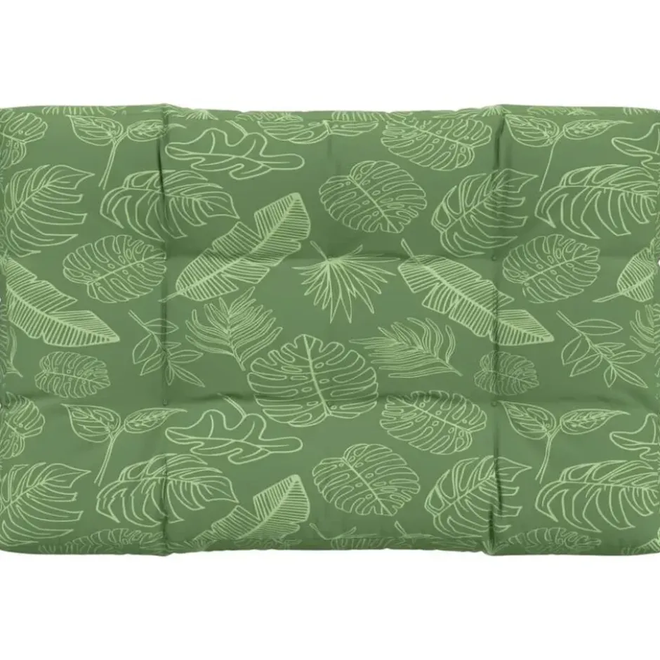 vidaXL - Palletkussen - Groen - Stof - 120 x 80 x 12 cm