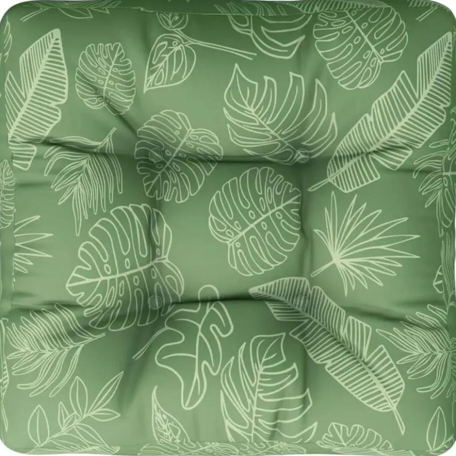 vidaXL - Palletkussen - Groen - Stof - 60 x 60 x 12 cm