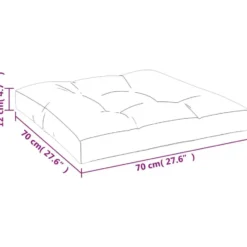 vidaXL - Palletkussen - Multikleur - Stof - 70 x 70 x 12 cm