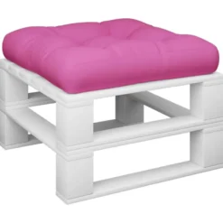 vidaXL - Palletkussen - Roze - Stof - 50 x 50 x 12 cm