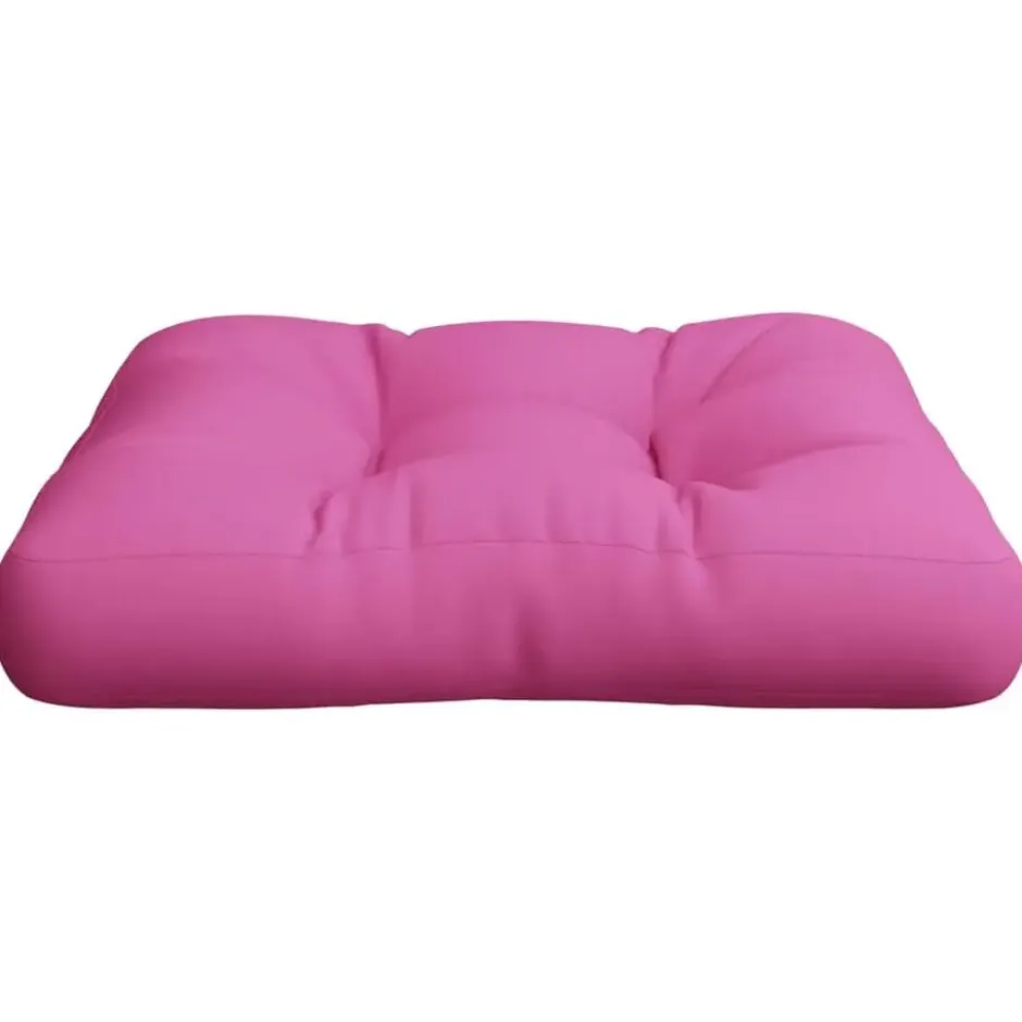 vidaXL - Palletkussen - Roze - Stof - 50 x 50 x 12 cm